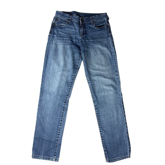 Kut From The Kloth Mid Rise Relaxed Straight Leg Jeans Size 6 Light Wash Denim - Picture 1 of 11